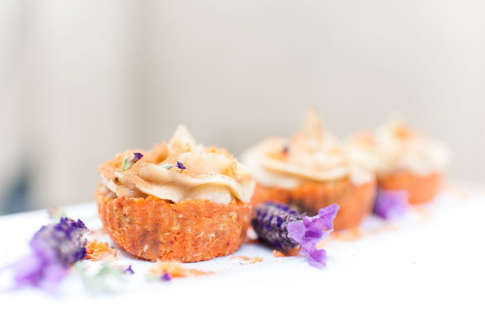 raw carrot cake and cupcakes recipe